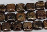 CBZ226 15.5 inches 12*12mm square bronzite gemstone beads