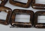 CBZ250 15.5 inches 25*30mm rectangle bronzite gemstone beads