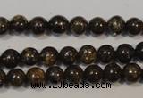 CBZ252 15.5 inches 3mm round bronzite gemstone beads wholesale