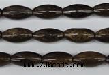 CBZ405 15.5 inches 8*16mm rice bronzite gemstone beads