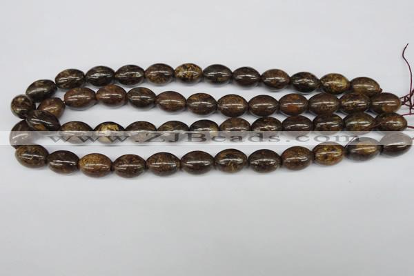 CBZ407 15.5 inches 10*14mm rice bronzite gemstone beads