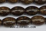 CBZ409 15.5 inches 13*18mm rice bronzite gemstone beads