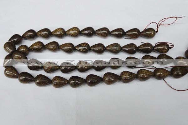 CBZ414 15.5 inches 13*18mm teardrop bronzite gemstone beads