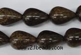 CBZ415 15.5 inches 15*20mm teardrop bronzite gemstone beads