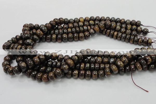 CBZ54 15.5 inches 7*10mm rondelle bronzite gemstone beads wholesale