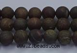 CBZ601 15.5 inches 6mm round matte bronzite beads wholesale