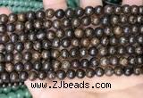 CBZ619 15.5 inches 6mm round bronzite beads wholesale