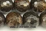 CBZ632 15 inches 10mm faceted round bronzite beads wholesale