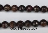 CBZ94 15.5 inches 8mm faceted round bronzite gemstone beads