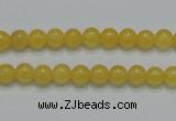 CCA03 15.5 inches 6mm round yellow calcite gemstone beads wholesale