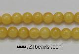 CCA04 15.5 inches 8mm round yellow calcite gemstone beads wholesale