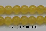 CCA05 15.5 inches 10mm round yellow calcite gemstone beads wholesale