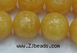 CCA08 15.5 inches 20mm round yellow calcite gemstone beads wholesale