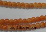 CCA301 15.5 inches 6mm round orange calcite gemstone beads wholesale