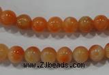 CCA302 15.5 inches 8mm round orange calcite gemstone beads wholesale