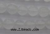 CCA353 15.5 inches 8mm round white calcite beads wholesale