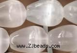 CCA376 15.5 inches 10*14mm teardrop white calcite gemstone beads
