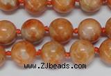 CCA453 15.5 inches 10mm round orange calcite gemstone beads