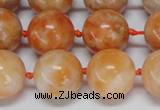 CCA455 15.5 inches 14mm round orange calcite gemstone beads