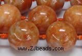 CCA457 15.5 inches 18mm round orange calcite gemstone beads