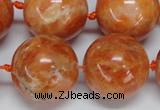 CCA458 15.5 inches 20mm round orange calcite gemstone beads