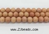 CCA518 15.5 inches 14mm round peach calcite gemstone beads wholesale