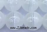 CCA531 15 inches 10mm round white calcite beads