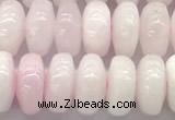 CCA536 15 inches 6*10mm rondelle pink calcite beads