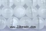 CCA541 15 inches 7mm round white calcite beads