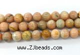 CCA555 15.5 inches 14mm round peach calcite gemstone beads