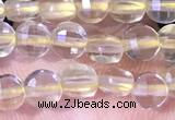 CCB1039 15 inches 4mm faceted coin citrine beads