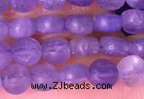 CCB1044 15 inches 4mm faceted coin tanzanite beads