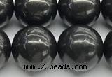 CCB1181 15 inches 16mm round shungite gemstone beads