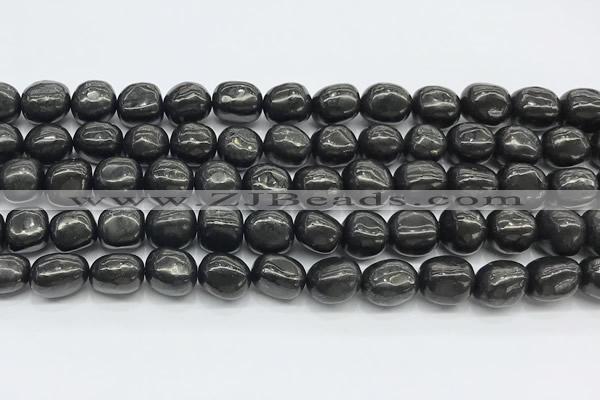 CCB1193 15 inches 9*11mm nuggets shungite gemstone beads