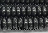 CCB1196 15 inches 4.5*10mm rondelle shungite gemstone beads