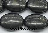 CCB1224 15 inches 12*16mm oval shungite gemstone beads