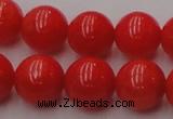 CCB127 15.5 inches 9mm round red coral beads strand wholesale