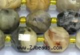 CCB1288 15 inches 9mm - 10mm faceted crazy lace agate beads