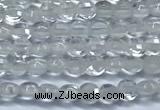 CCB1350 15 inches 2.5mm faceted coin white crystal beads