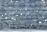 CCB1351 15 inches 2.5mm faceted coin aquamarine beads