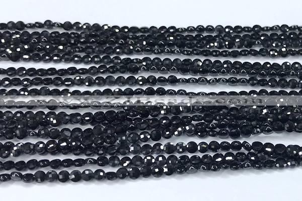 CCB1364 15 inches 2.5mm faceted coin tourmaline beads