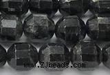 CCB1508 15 inches 7mm - 8mm faceted black labradorite beads
