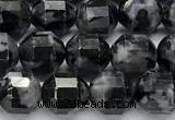 CCB1509 15 inches 7mm - 8mm faceted black labradorite beads
