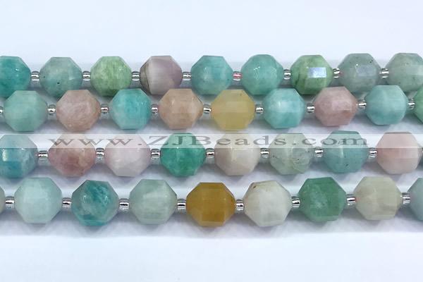 CCB1532 15 inches 11mm - 12mm faceted mixed gemstone beads