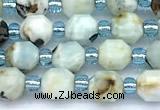 CCB1570 15 inches 5mm - 6mm faceted larimar gemstone beads