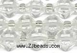 CCB1600 15 inches 10mm faceted white crystal beads