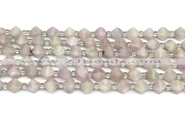 CCB1603 15 inches 10mm faceted kunzite gemstone beads