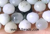 CCB1632 15 inches 6mm faceted teardrop jade beads
