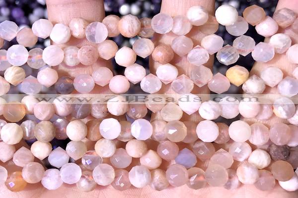 CCB1633 15 inches 6mm faceted teardrop moonstone beads