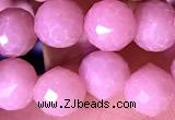 CCB1637 15 inches 6mm faceted teardrop pink opal beads